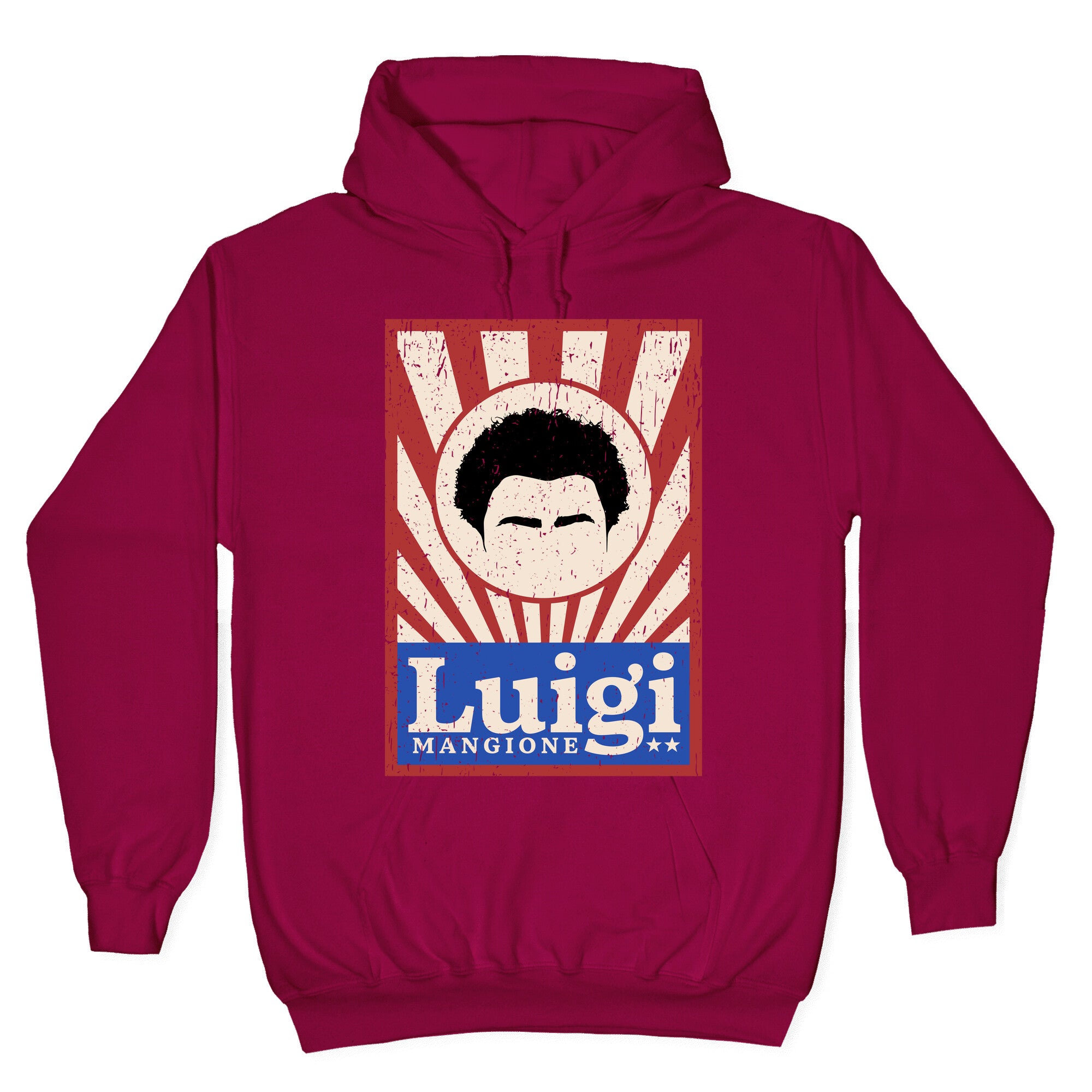 Luigi Mangione Campaign Poster Hoodie